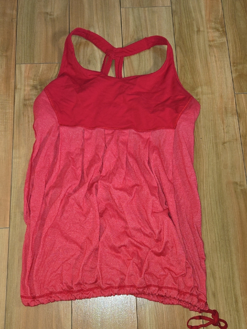 Lululemon Red Racerback Tank Top